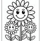 Sunflower Bold and Easy Coloring Pages | Free PDF Printables