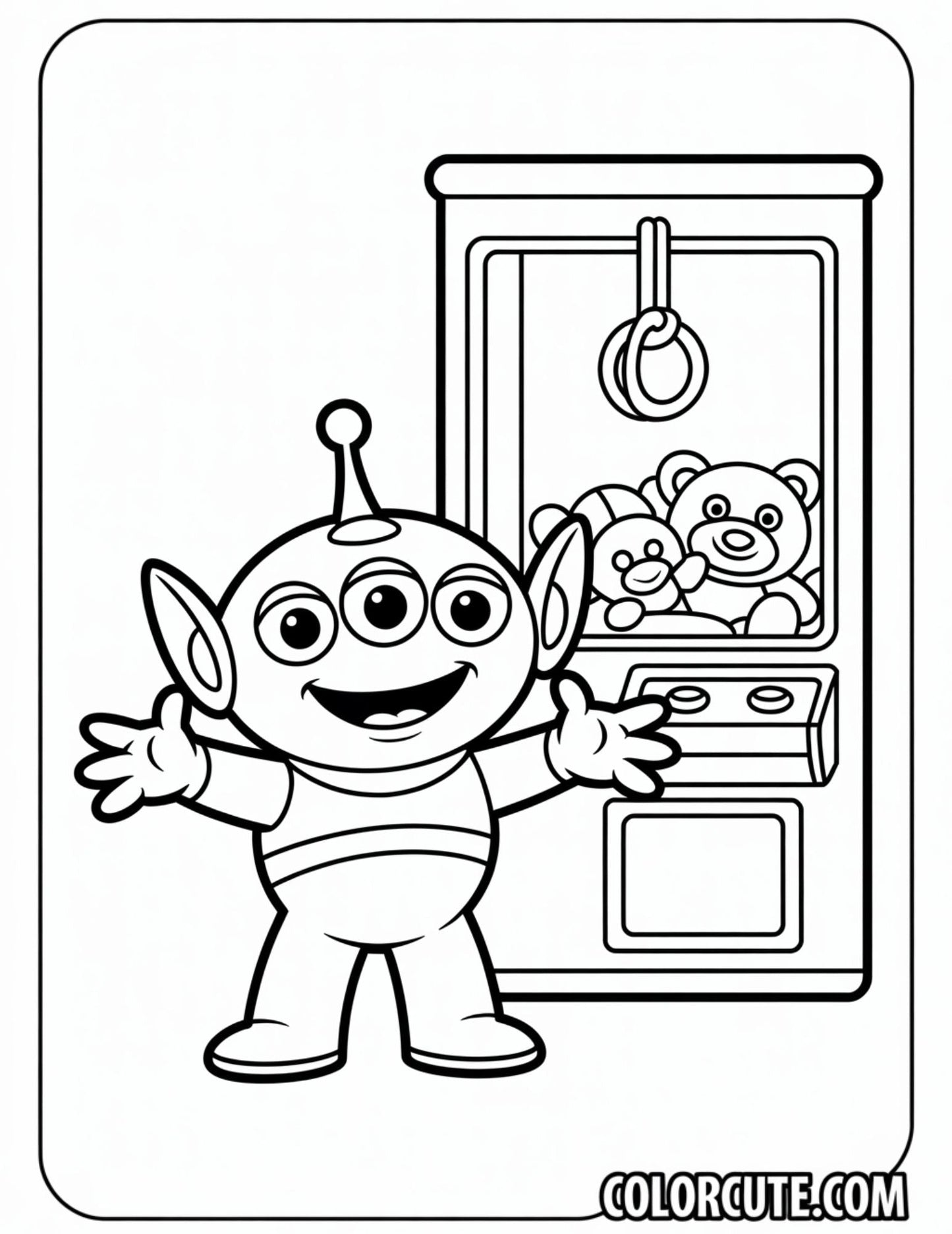 Toy Story Alien Coloring Pages Free PDF Printables