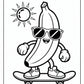 Cool Banana Coloring Pages | Free PDF Printables