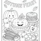 Fall Food Coloring Pages | Free PDF Printables