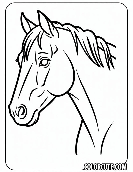 Head Horse Coloring Pages | Free PDF Printables