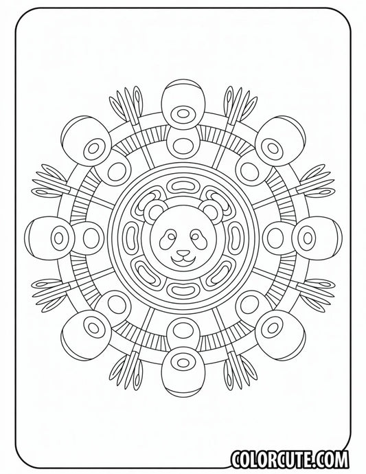 Panda Mandala Coloring Pages | Free PDF Printables