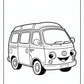 Van Car Coloring Pages | Free PDF Printables