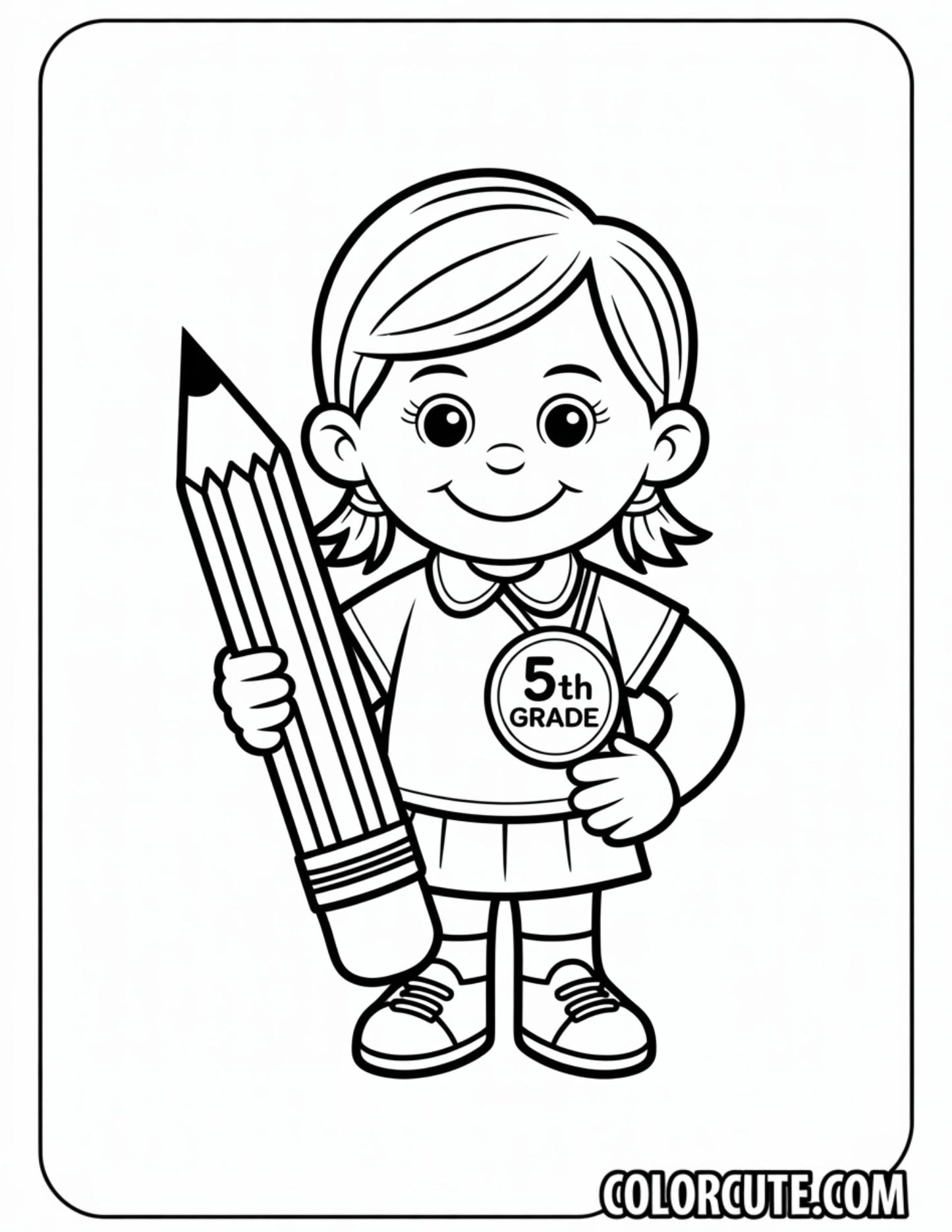 5th Grade Back to School Coloring Pages | Free PDF Printables