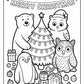 Christmas Cozy Friends Coloring Pages | Free PDF Printables