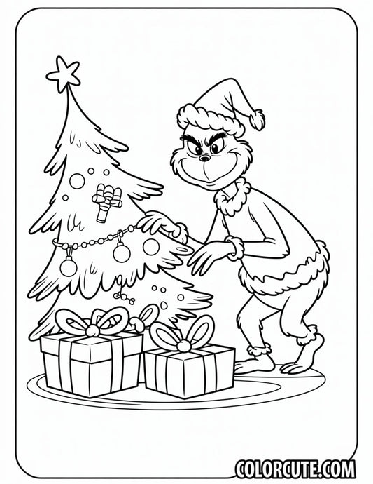 Christmas Grinch Coloring Page | Free PDF Printables