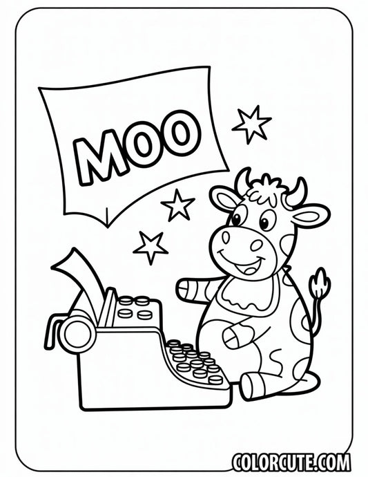 Click Clack Cow Coloring Pages | Free PDF Printables