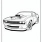Corvette Car Coloring Page | Free PDF Printables