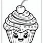 Cupcake Donut Coloring Pages Free Printable