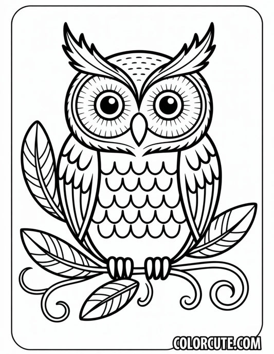 Detailed Owl Coloring Pages | Free PDF Printables