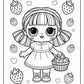 Doll Strawberry Coloring Pages – Free PDF Printables