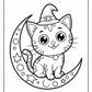 Spooky Cat Coloring Pages | Free PDF Printables