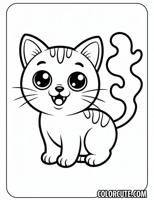 Ghost Cat Coloring Pages | Free PDF Printables