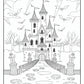 Halloween Castle Coloring Page | Free PDF Printables