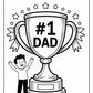 Number 1 Dad Coloring Pages | Free PDF Printables