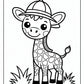 Safari Giraffe Coloring Pages | Free PDF Printables