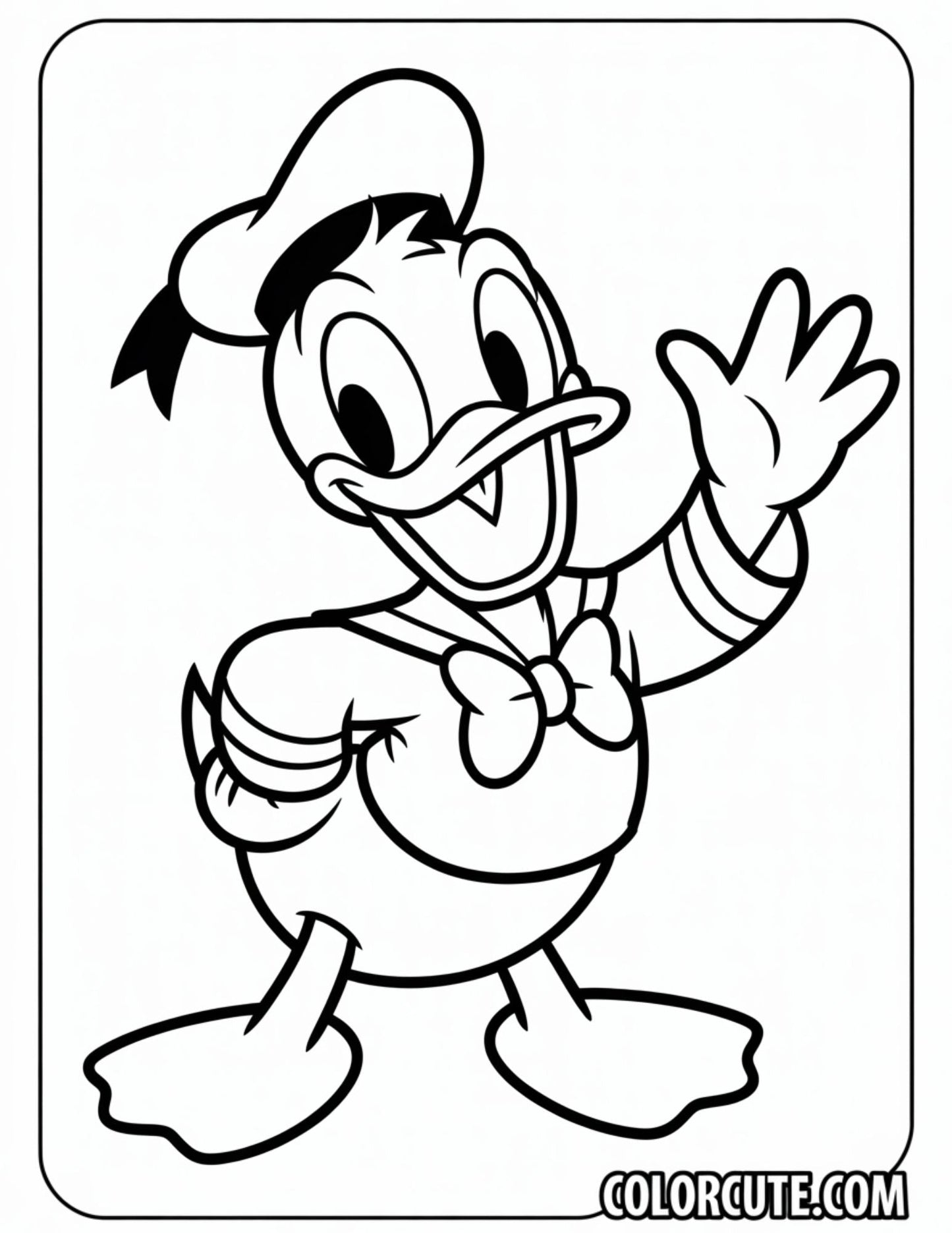Daisy Duck Coloring Page | Free PDF Printables