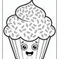 Fun Sprinkles Cupcake Coloring Pages | Free PDF Printables