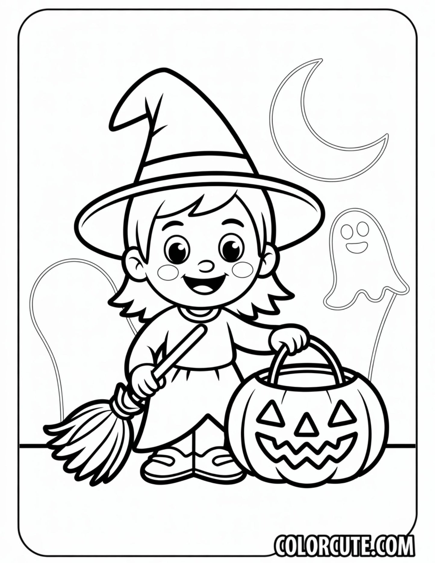Halloween Raya Coloring Page | Free PDF Printables