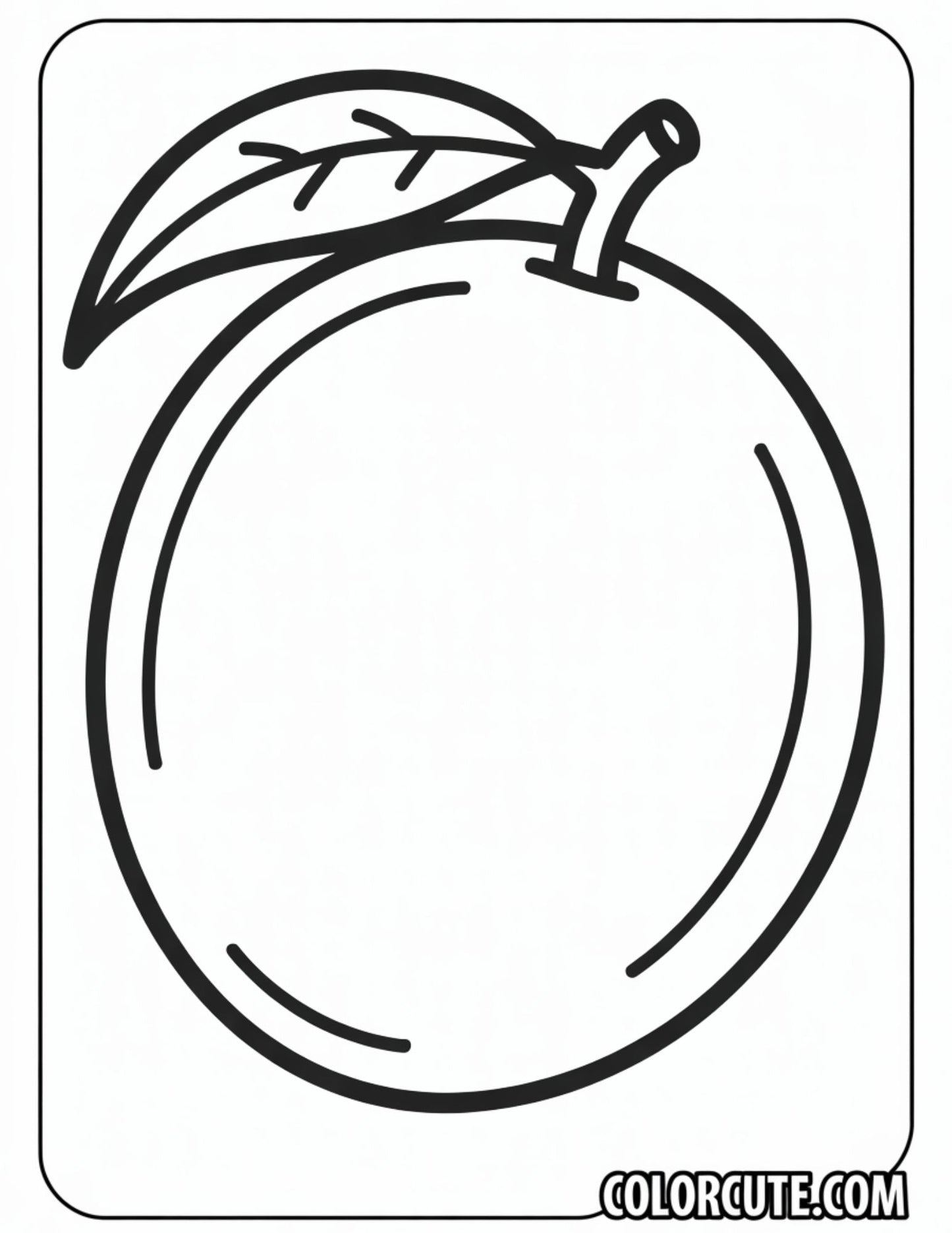 Mango Coloring Page | Free PDF Printables