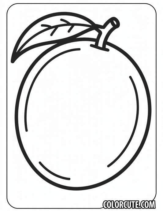 Mango Coloring Page | Free PDF Printables
