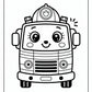 Mimi Fire Truck Coloring Pages | Free PDF Printables