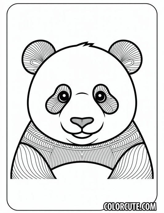 Panda Zentangle Coloring Pages | Free PDF Printables