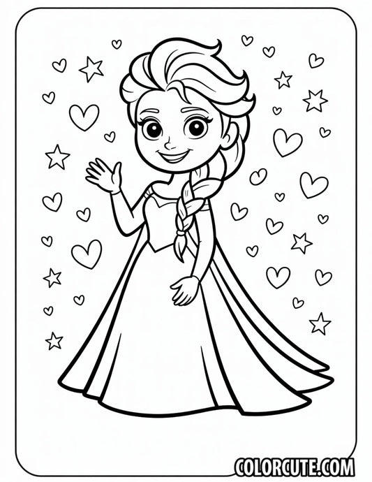 Princess Elsa Coloring Pages | Free PDF Printables
