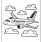 American Airlines Airplane Coloring Pages | Free PDF Printables