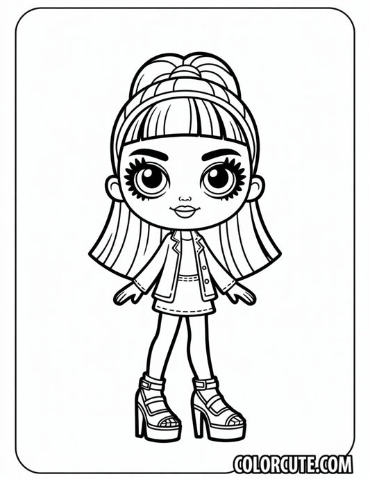 Bratz Fashion Girl Coloring Pages | Free PDF Printables