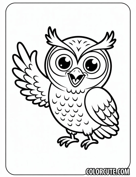 Cartoon Owl Coloring Pages | Free PDF Printables