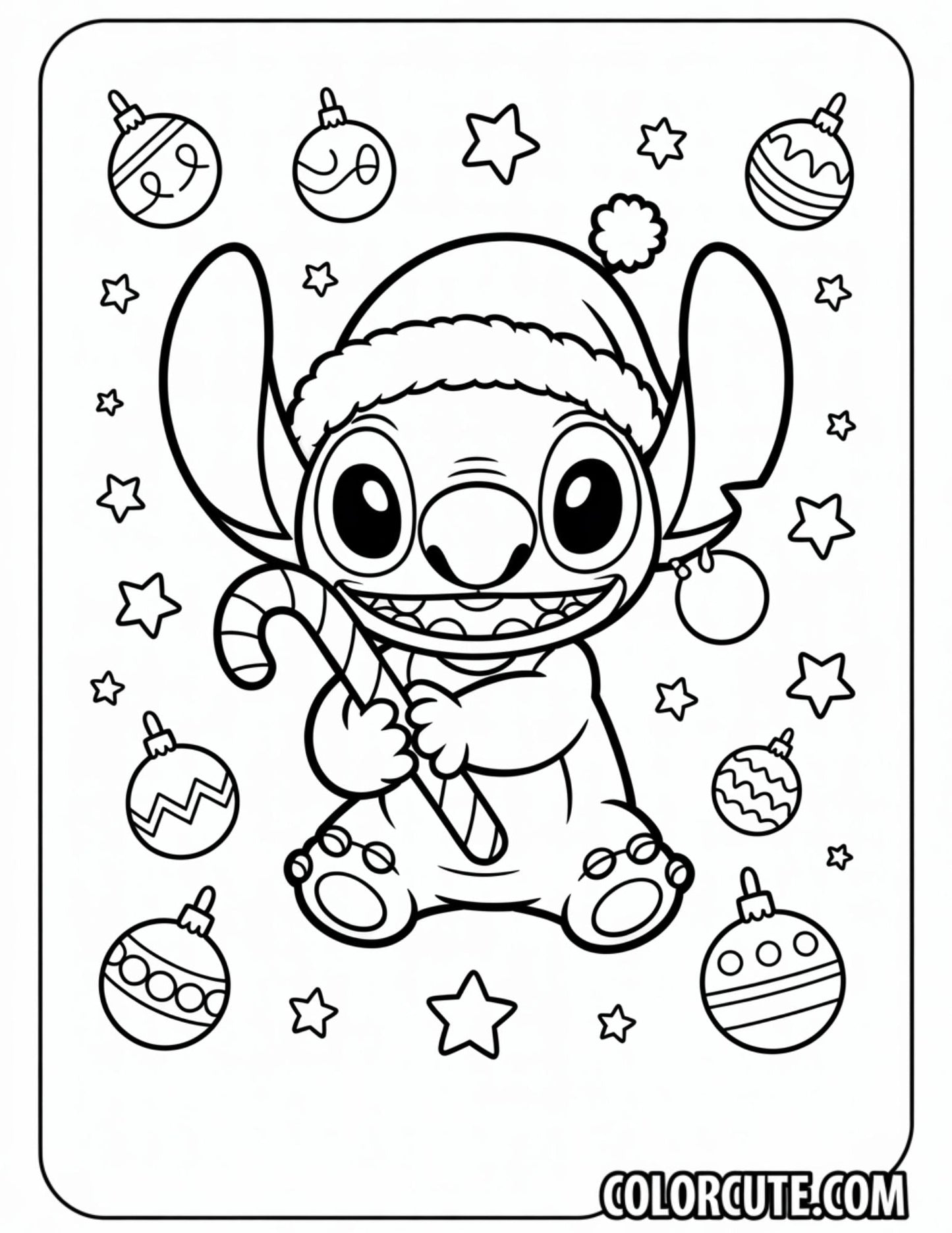 Christmas Stitch Coloring Page | Free PDF Printables