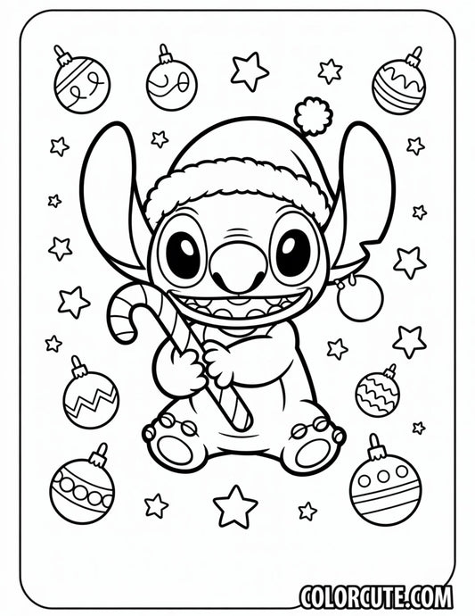 Christmas Stitch Coloring Page | Free PDF Printables