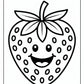 Easy Strawberry Coloring Pages – Free PDF Printables