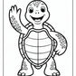 Friendly Turtle Coloring Pages | Free PDF Printables