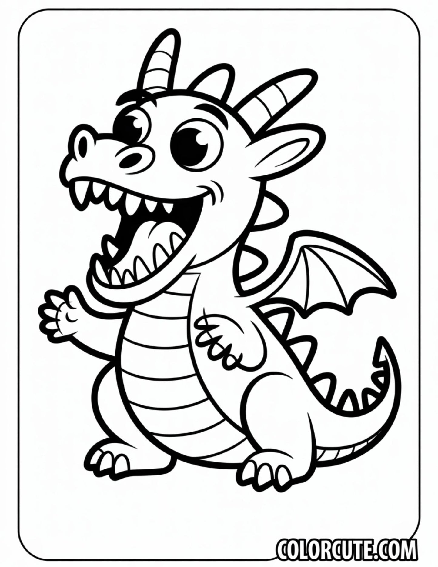 Fun Dragon Coloring Pages | Free PDF Printables