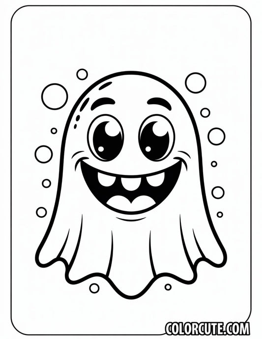 Ghost Face Coloring Pages | Free PDF Printables