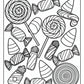 Halloween Candy Coloring Page | Free PDF Printables