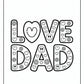 Love Dad Coloring Pages | Free PDF Printables