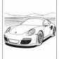 RSR Porsche Coloring Pages | Free PDF Printables