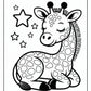 Sleeping Giraffe Coloring Pages | Free PDF Printables