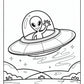 Spaceship Alien Coloring Pages Free PDF Printables