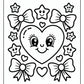 Valentines Bold and Easy Coloring Pages | Free PDF Printables