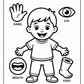 Body Parts Preschool Coloring Page | Free PDF Printables