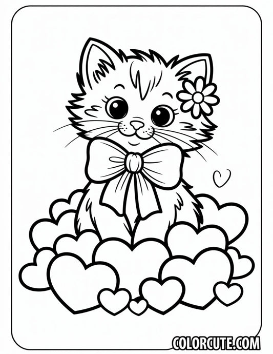 Cat Valentine Coloring Pages | Free PDF Printables