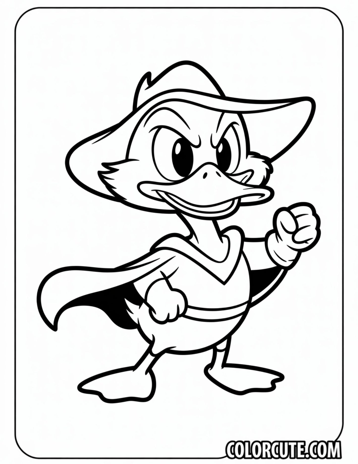 Darkwing Duck Coloring Page | Free PDF Printables