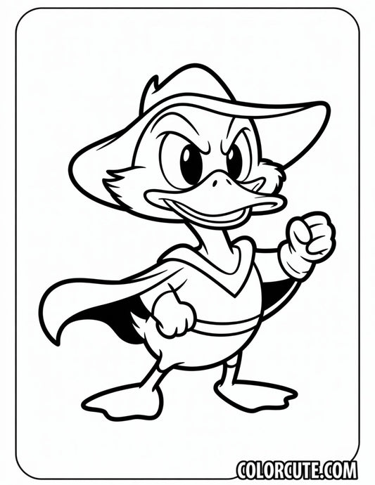 Darkwing Duck Coloring Page | Free PDF Printables