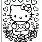 Hello Kitty Valentine Coloring Page | Free PDF Printables
