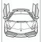 Lamborghini Car Coloring Pages | Free PDF Printables