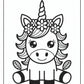 Spring Unicorn Coloring Pages Free PDF Printables
